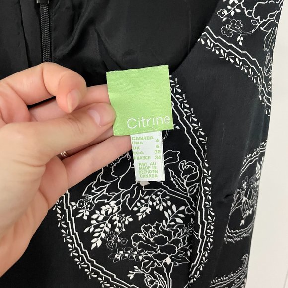 Black and white paisley dress by Citrine - Picture 5 of 5